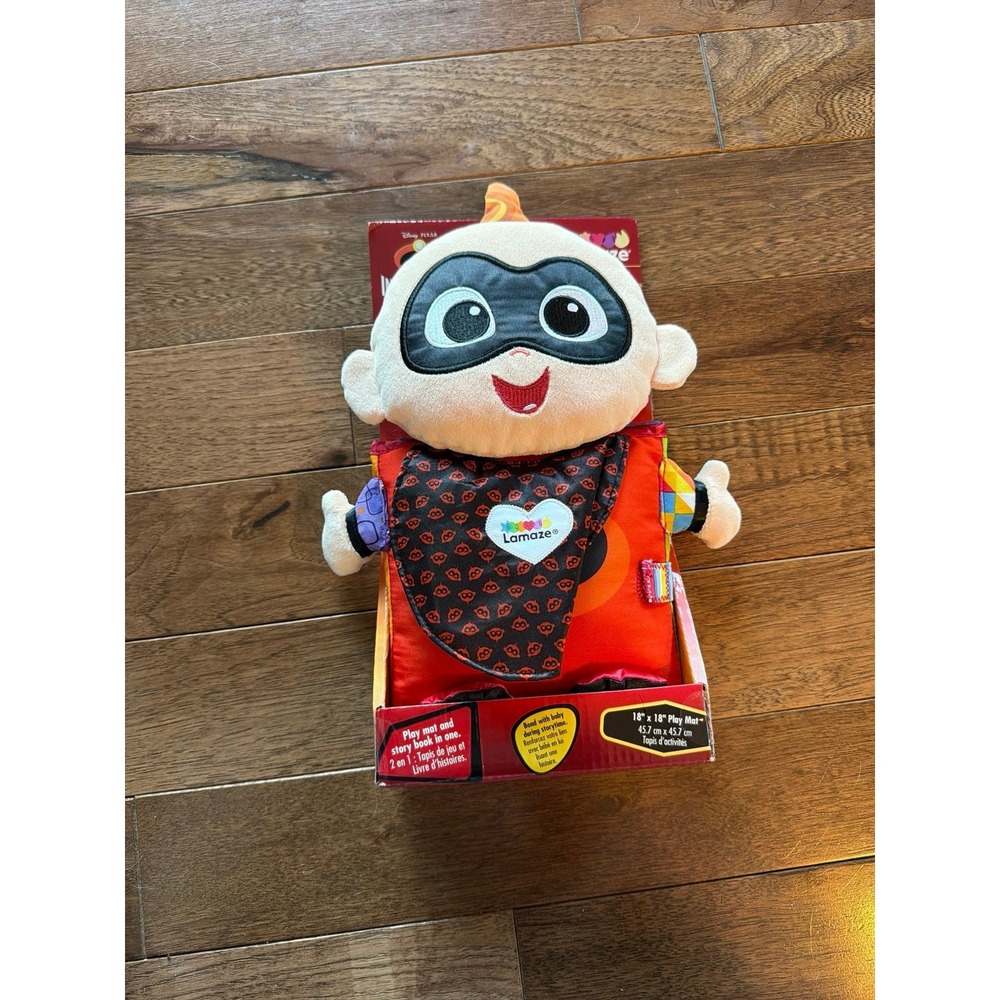 NEW Incredibles Jack Jack Baby Play Mat Lovey Plush Rattle Toy Lamaze Disney